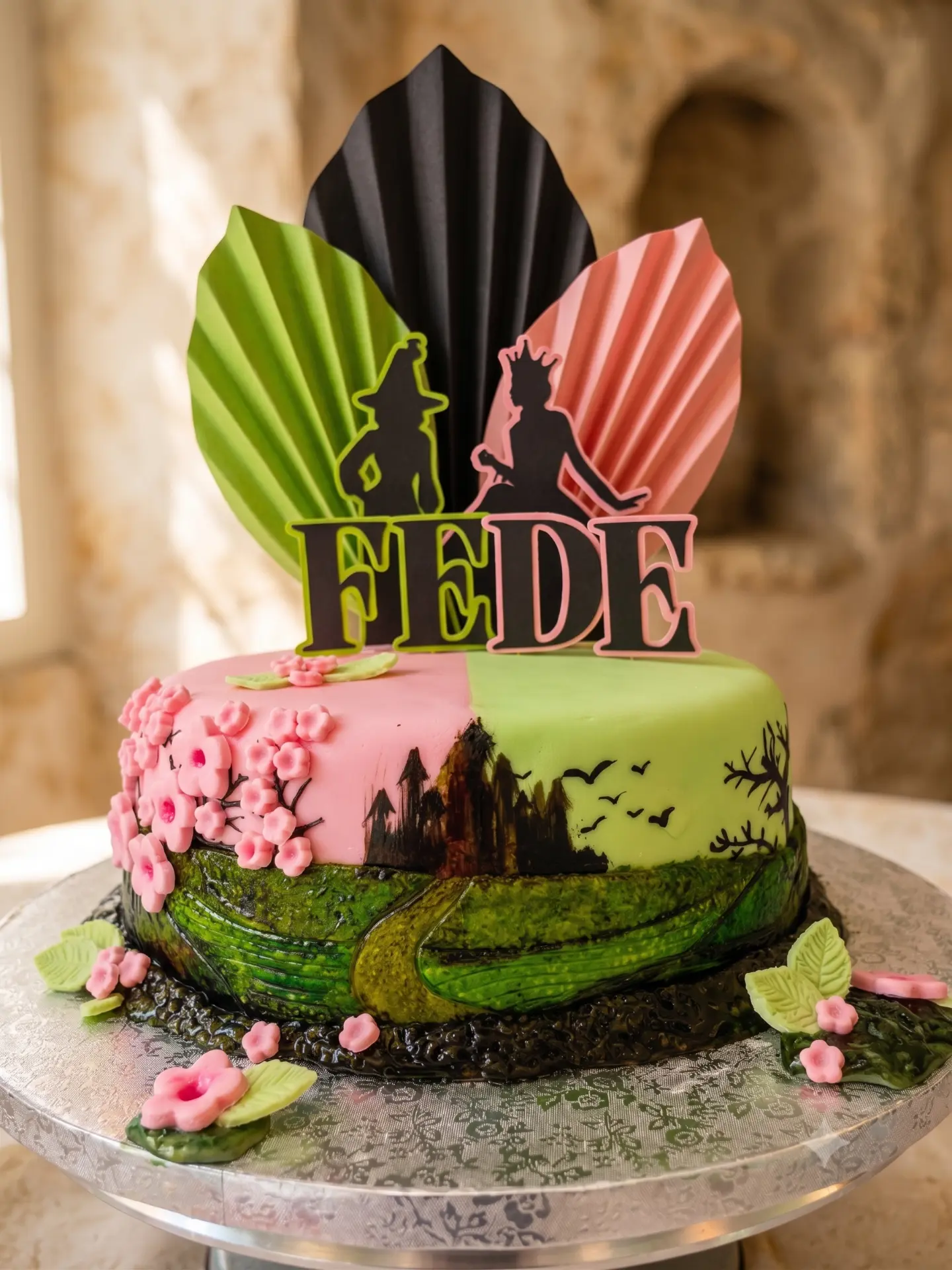 Tarta personalizada artesanal decorada a mano en el obrador de Dolce Amorino
